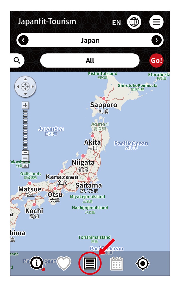 Map screen